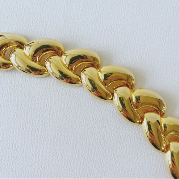 Gold toned link bracelet 7” - Picture 3 of 3